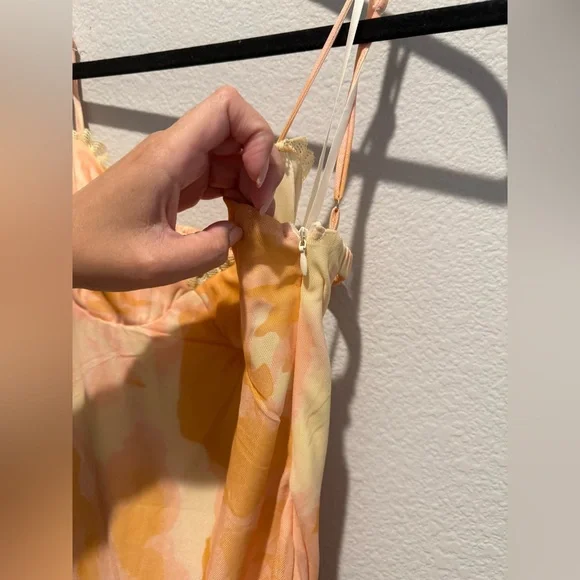 Hello Molly WARMTH OF LOVE MESH MAXI DRESS ORANGE - Picture 8 of 10